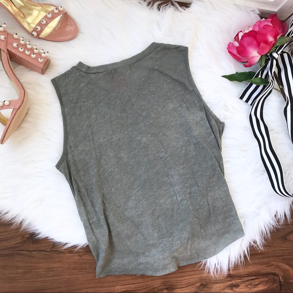 Femme Tie Waist Muscle Tank - Picture 6 of 7